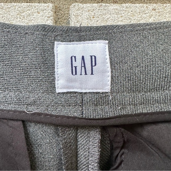 NWT Gap High Rise Wide Leg Crop Pants O-Ring Zip Gray - Picture 13 of 13